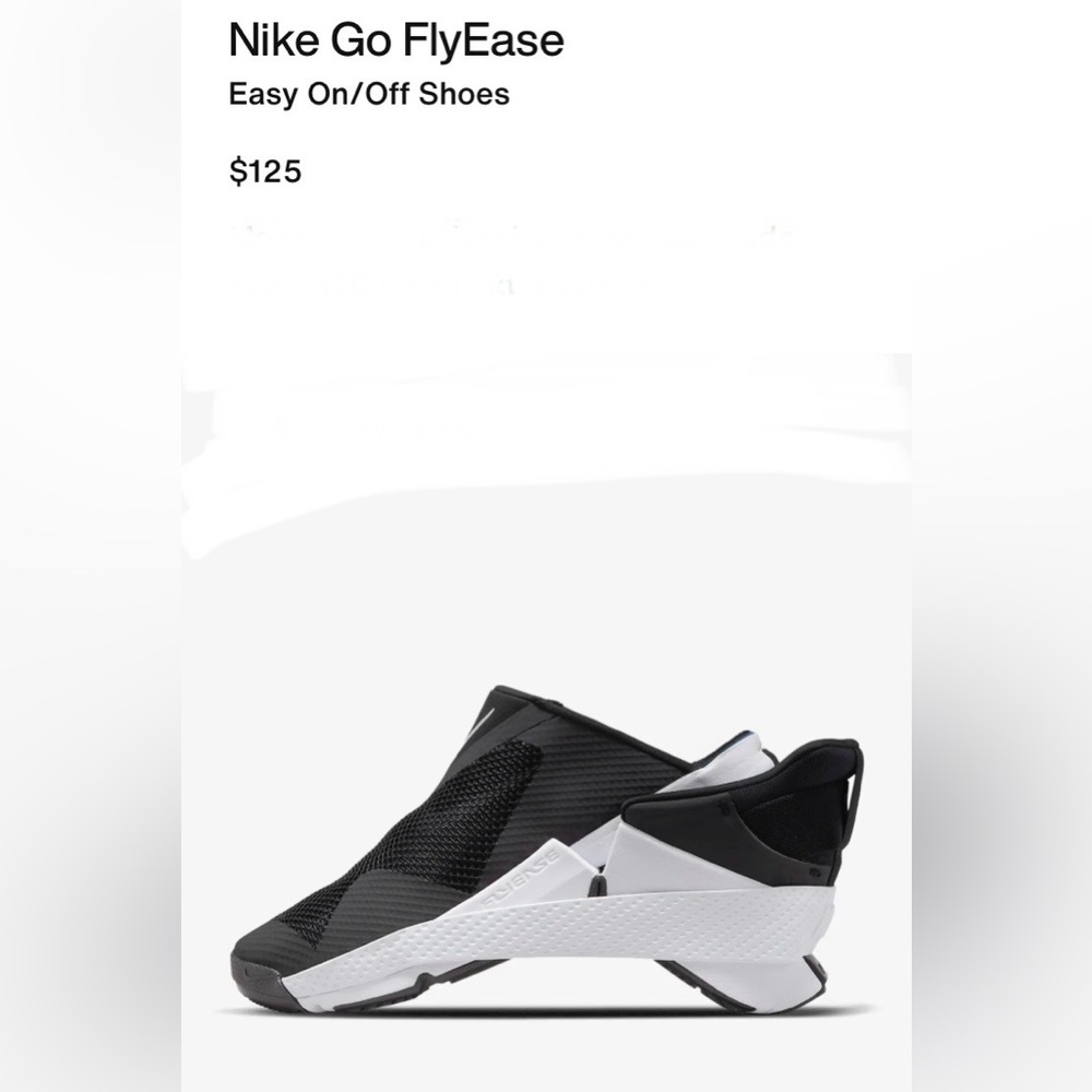 Nike Go FlyEase
Easy On/Off Shoes. SNEAKERS.Black.9,5